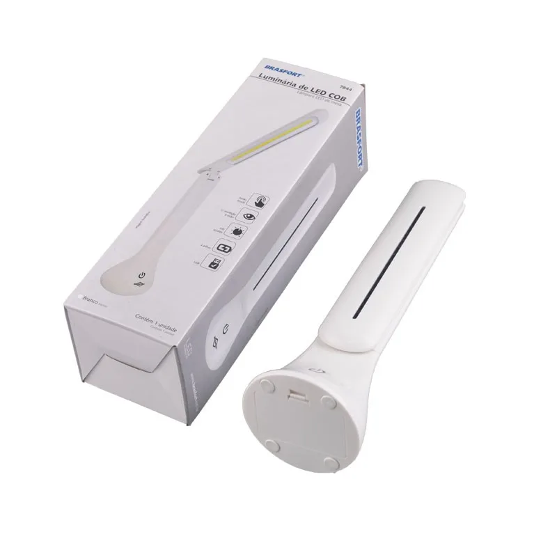 ABS Collapsible Dimmable Led Desk Lamp Rechargeable Reading Desk Lamp With USB Charging Port