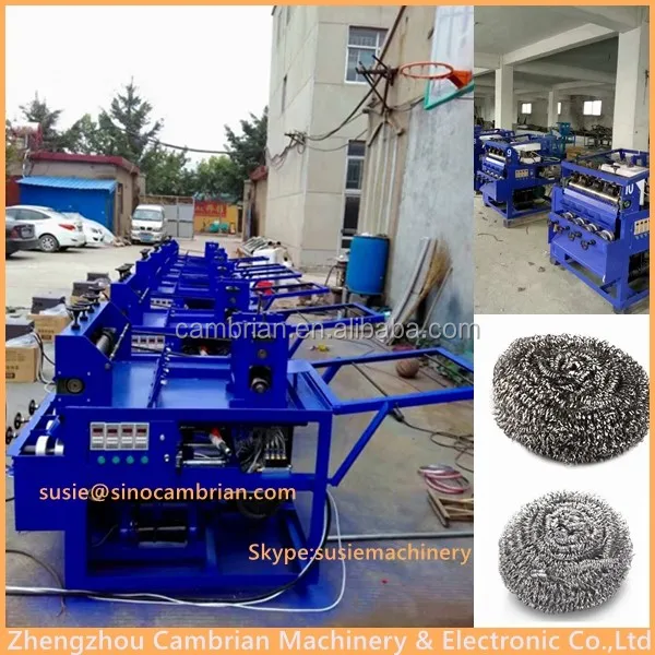 China factory selling kitchen scourer making machine with lowest price