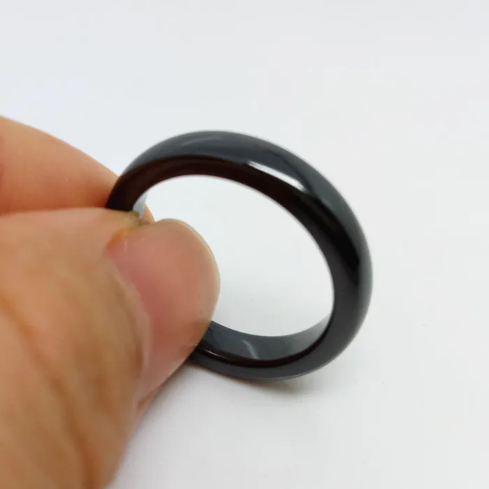 Custom image or words laser engraved inside or outside blank ceramic ring jewelry