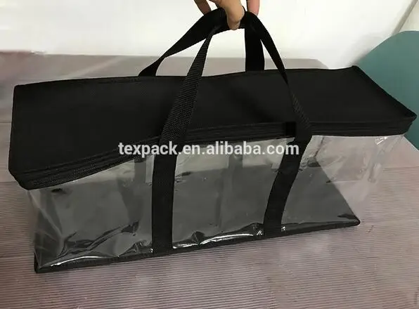 Popular Amazon High quality Clear plastic PVC VHS/CD/DVD storage bag