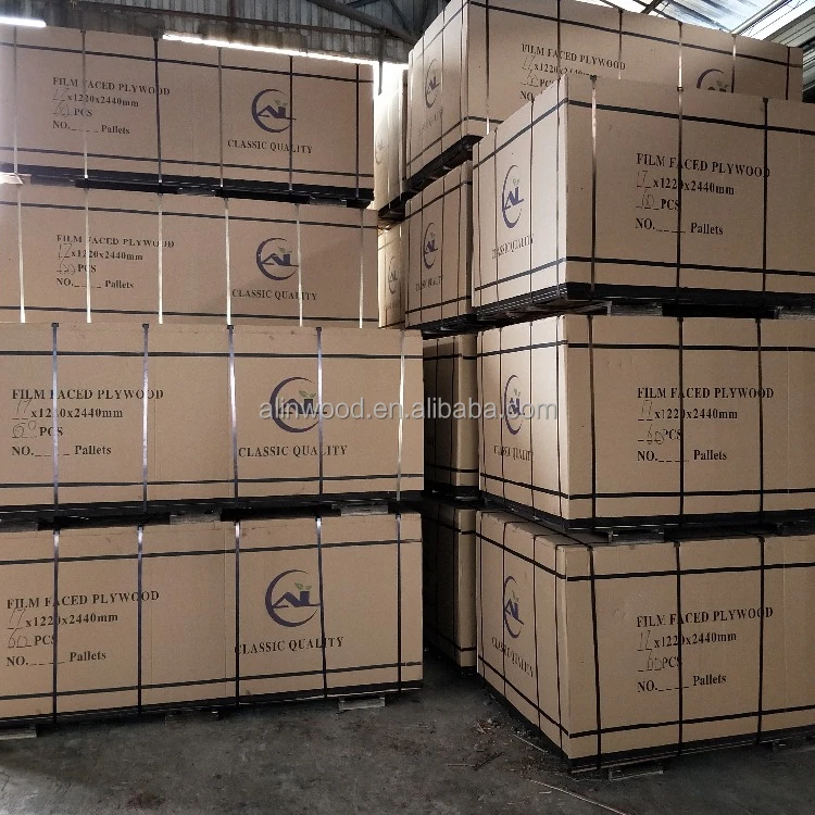 Фанера с пленочным покрытием большого количества поставляемая крупными