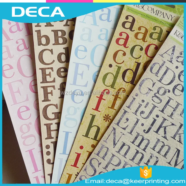 Custom Scrapbooking Letters Alphabet Stickers
