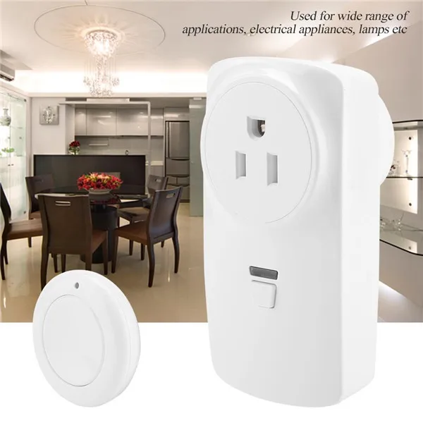 
Hot Selling Two working modes Household Wireless Remote Control Power Socket Outlet Switch for Lamp US Plug 