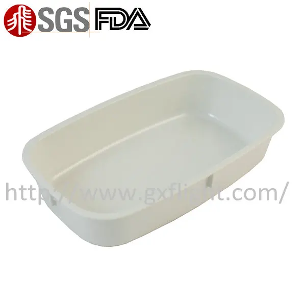 Airline Heatable Reusable Plastic Main Plate Oven Safe Recycled Plastic Food Containers