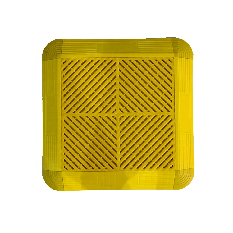 
2019 Factory direct sale floating floor dryer grating trap covering recycled plastic carpet disco mat tiles car price from china 