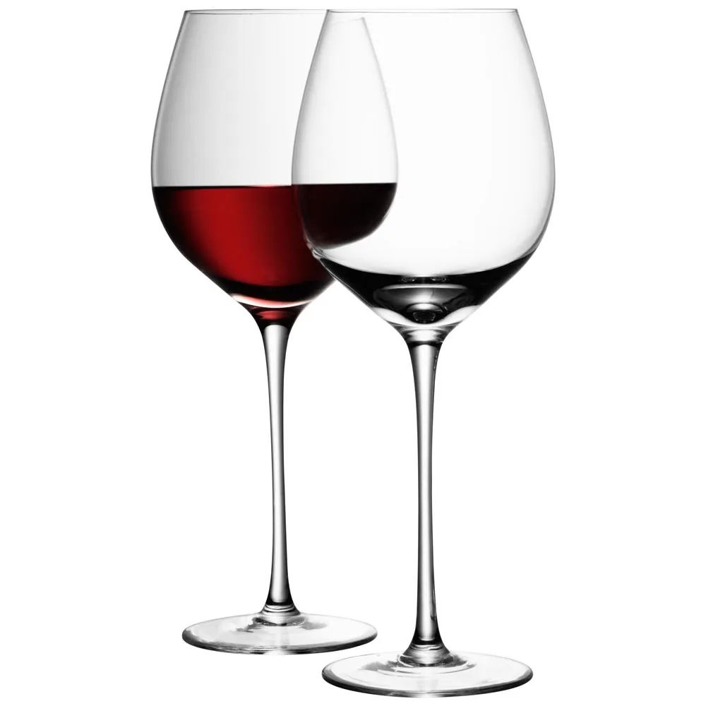 Wholesale red wine glass cup set high quality lead free clear crystal wedding wine glass