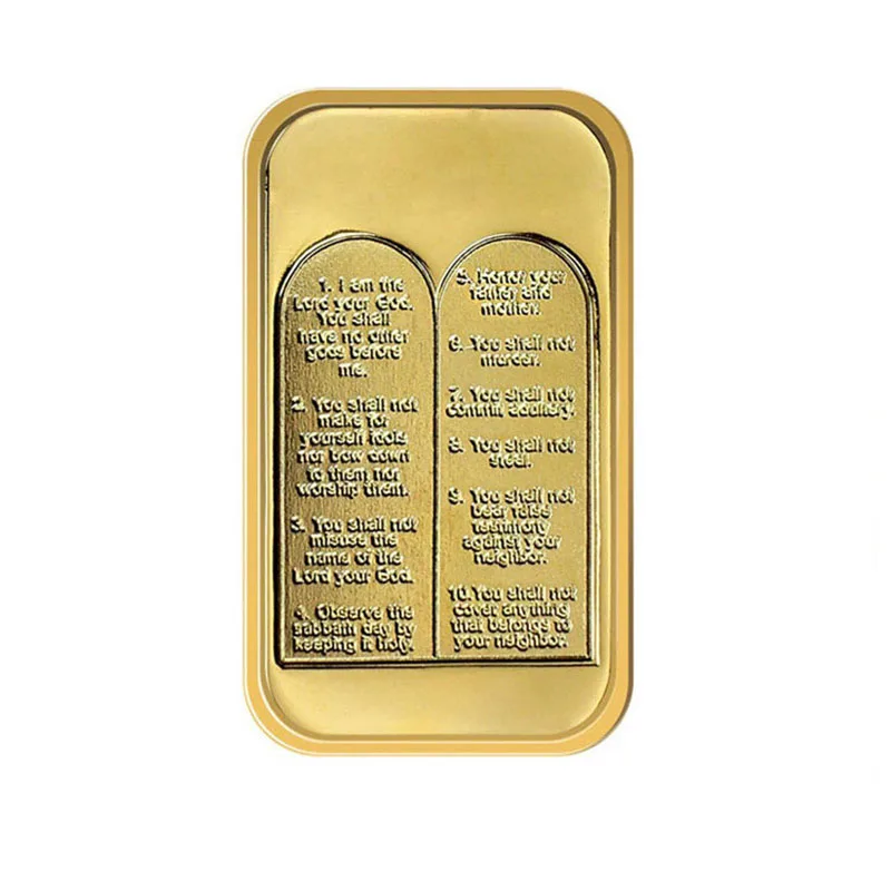 hight quality products OEM/ODM business gifts monkey embossing ingot collections gilding metal ingot