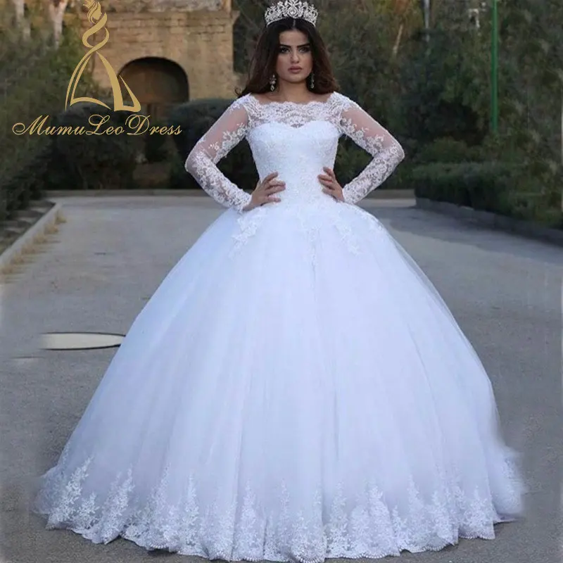 Lace Appliqued Portrait Scalloped Neckline Floor Length Off The Shoulder Ball Gown Wedding Dresses With Button Back