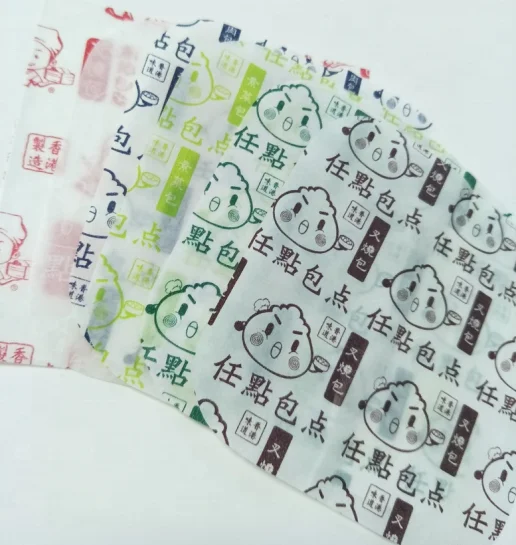 
Custom Oven Use Colored Greaseproof Printed Baking Parchment Paper 