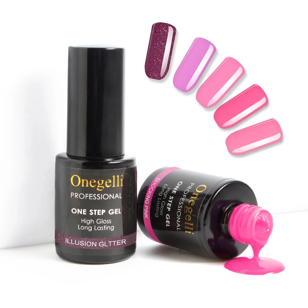 Biola 3 in 1 Soak off gel polish one step uv gel nail polish with your label