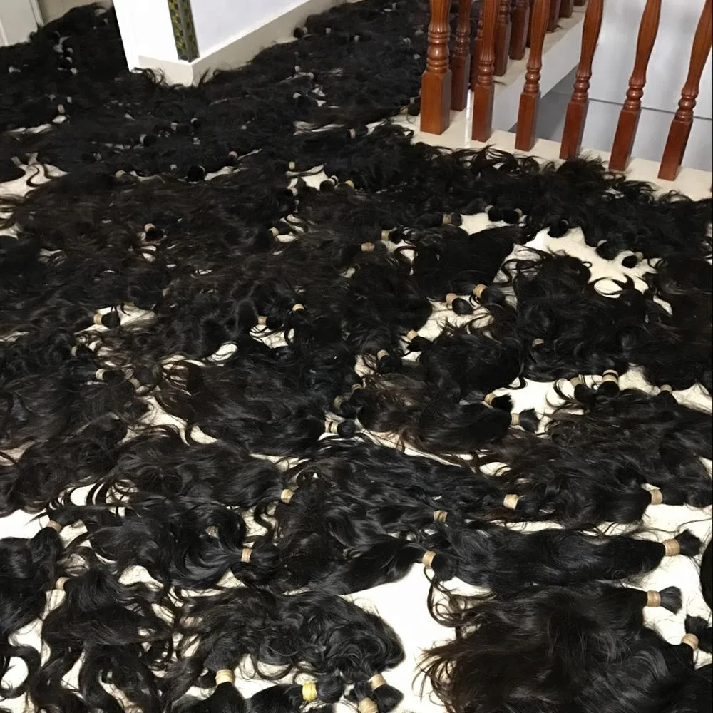 100% loose 1 kilo virgin human hair bulk extension wholesale suppliers