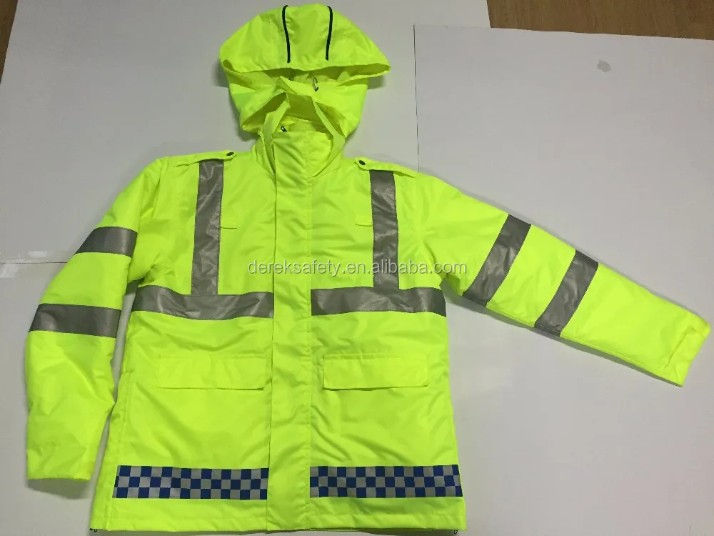 High Quality Traffic Safety Waterproof Reflective Police Jacket