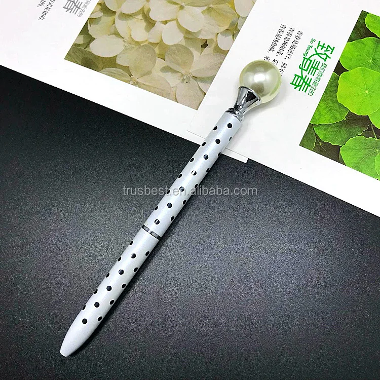 2018 logo ballpoint pen Carat pear pen for lady wedding Rose gold