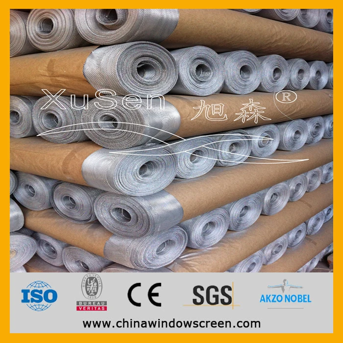 Алюминиевый flyscreen, алюминия безопасности скрининг, противопожарные алюминиевые сито