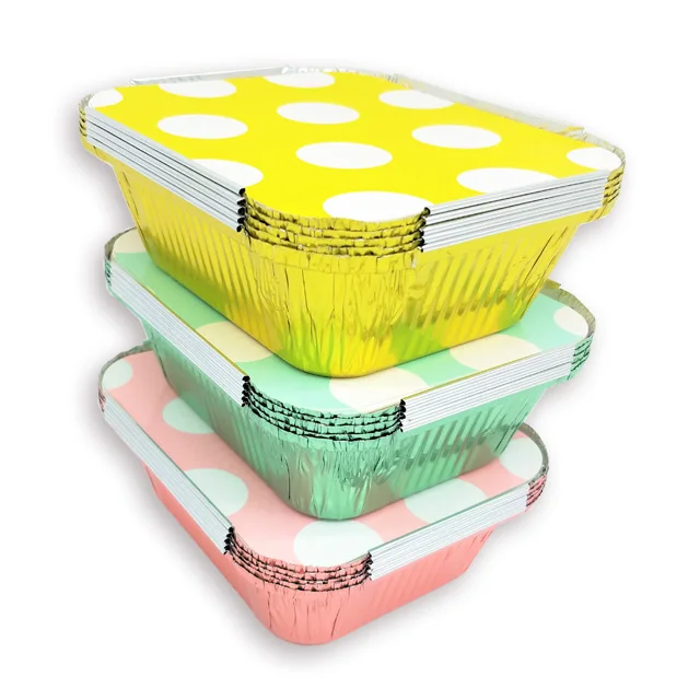 HAOYUAN airline aluminium foil container and lid for food packing or kitchen use
