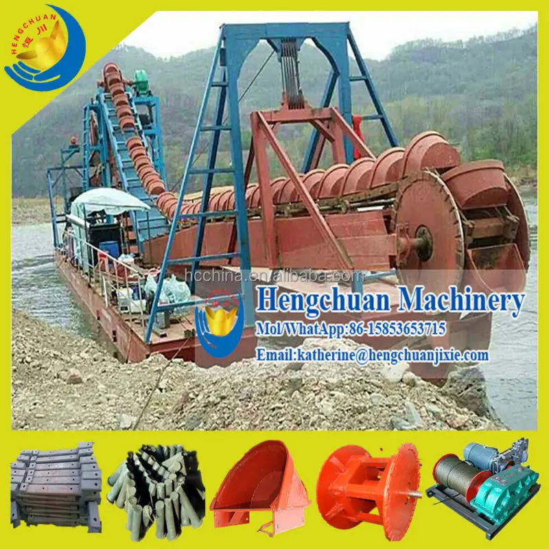 
Chinese Factory Price High Capacity Sand Gold Chain Bucket Dredger for Sale 