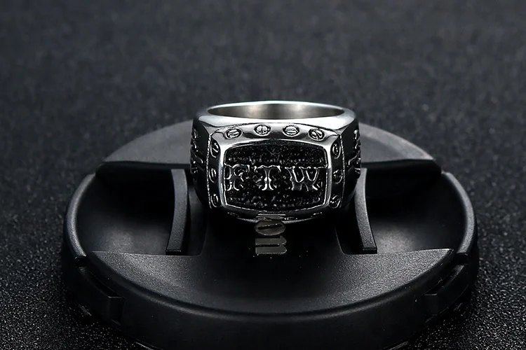 Крутое винтажное мужское кольцо в стиле панк-рок-ролл кольцо из титановой нержавеющей стали FTW