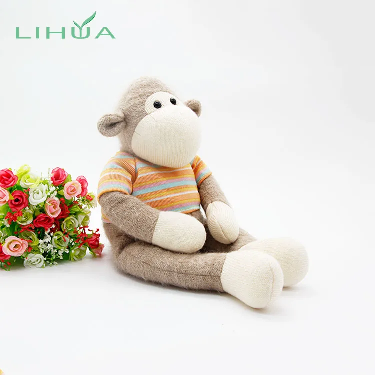 Lovely Long Arms And Legs Big Eyes Monkey Plush Animated Toy