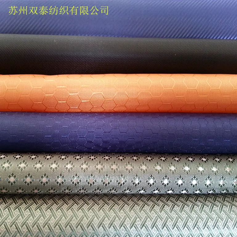 Jacquard polyester water resistant flame retardant fire retardant fabric with pu coating