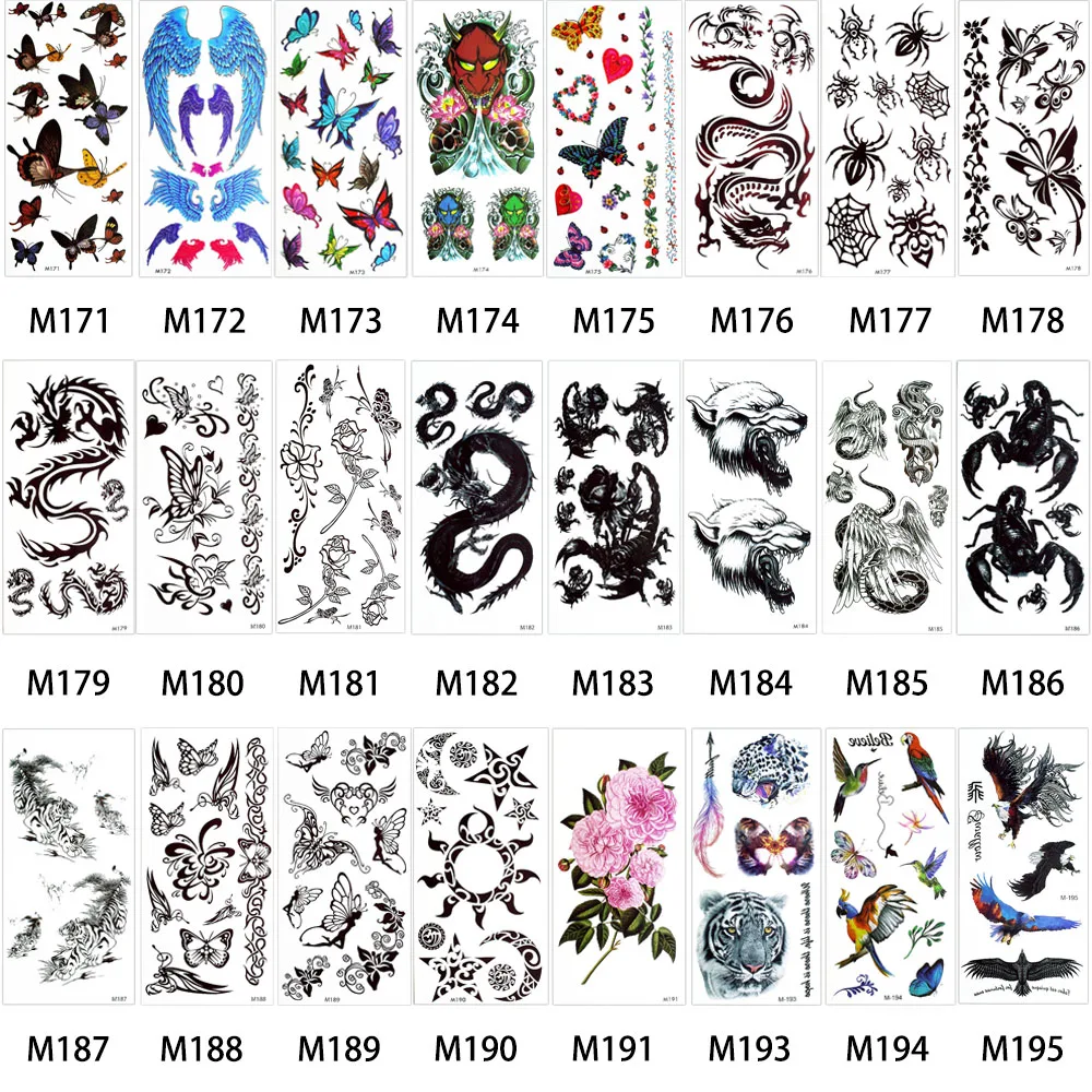 Sexy Girls Dream Body Back Temporary Tattoo Stickers