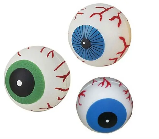 2019 new shape pu eyes anti stress ball