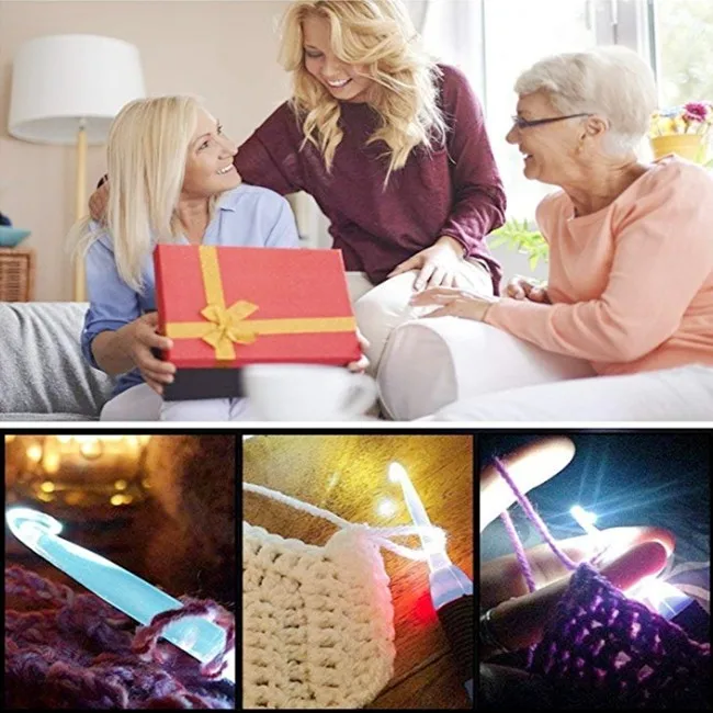 
New Special Multi-function Back Switch LED Crochet Hook With Light 