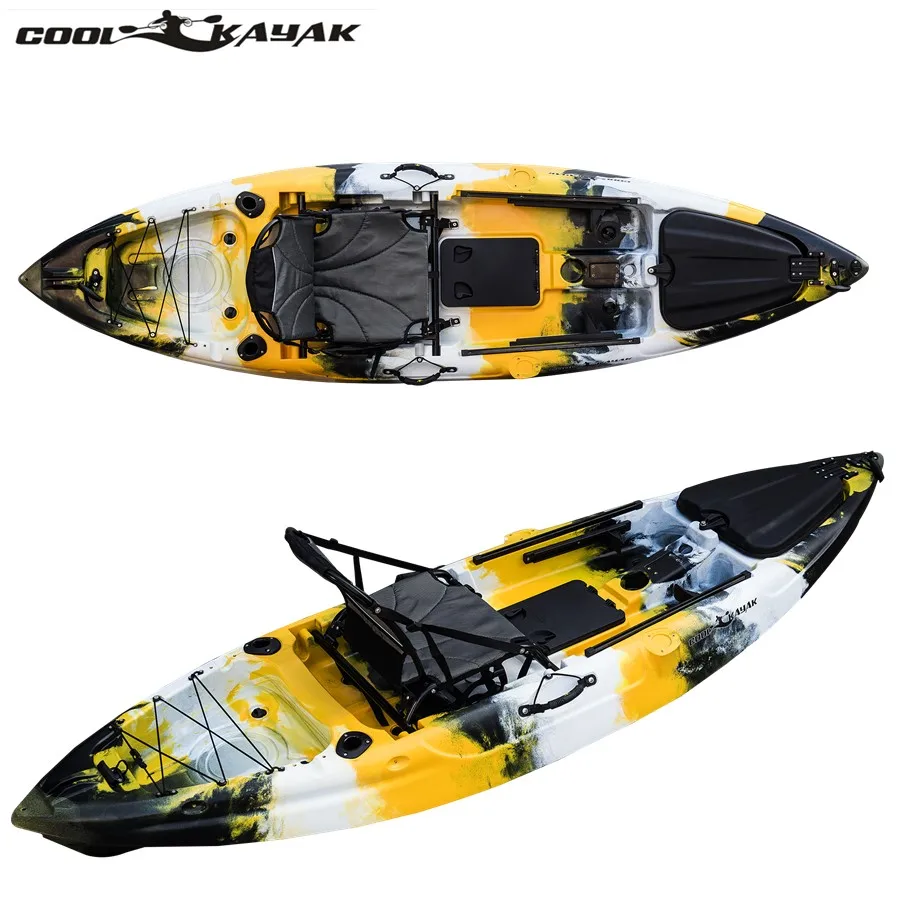 NEW!!! Best quality fishing kayak plastic boat single sit on top sea kayak
