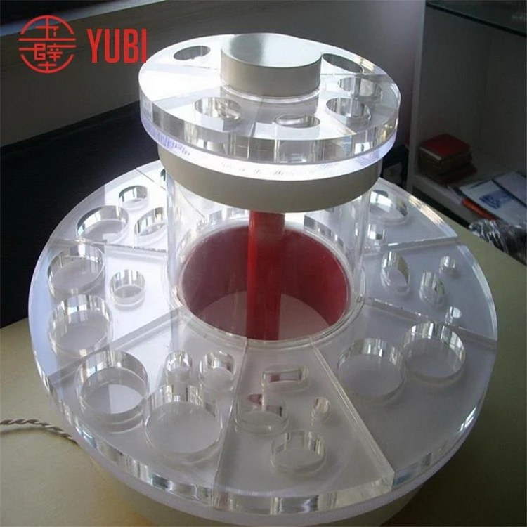 Round comestic acrylic nail polish display stand