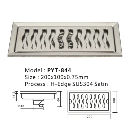 Modern bathroom SUS304 stainless steel trap ss cover shower floor drain