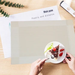 Двойной цвет шить кухня ПВХ теплоизоляция стол место коврик набор