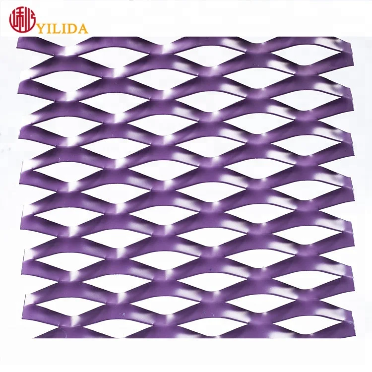 Aluminium Expanded metal mesh for building cladding facade