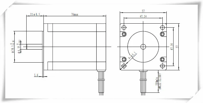 High torque 57bygh nema 23 stepper motor Products from Changzhou Dewo ...