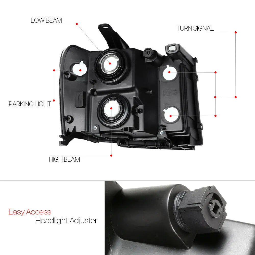 Фара автомобиля производитель для 2007 2008-2014 GMC Sierra headlighht фары