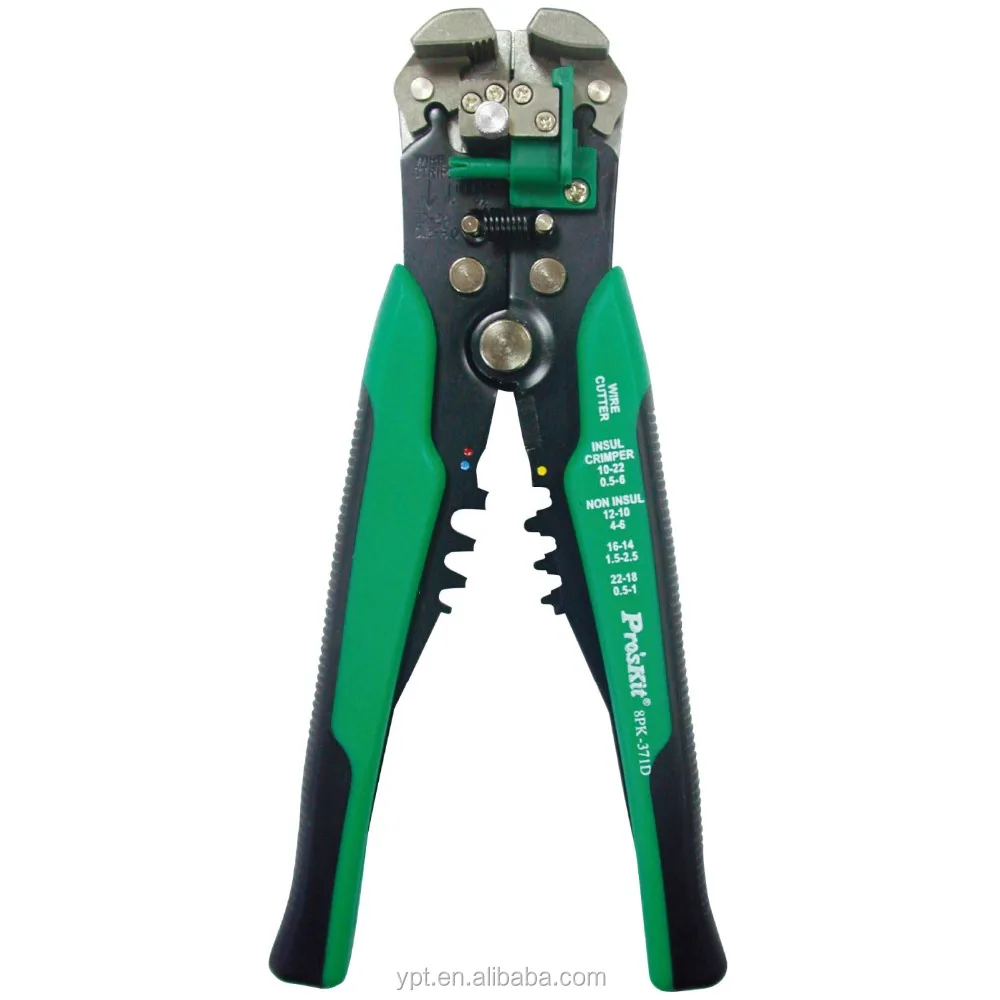 ProsKit 8PK-371D Carbon Steel Automatic Wire Stripper & Crimper stripping cutter