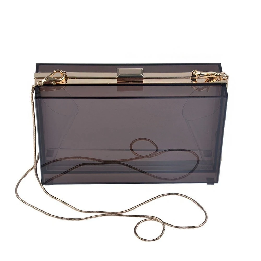 Jayi acrylic factory Acrylic plastic women ladies party shoulder evening bags for sale