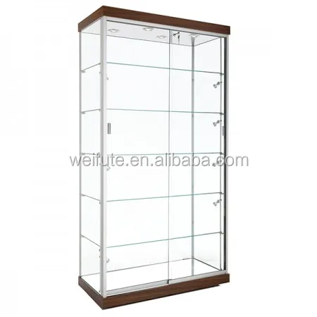 
Fancy collection glass display showcase ,museum tempering glass display showcase with lock 