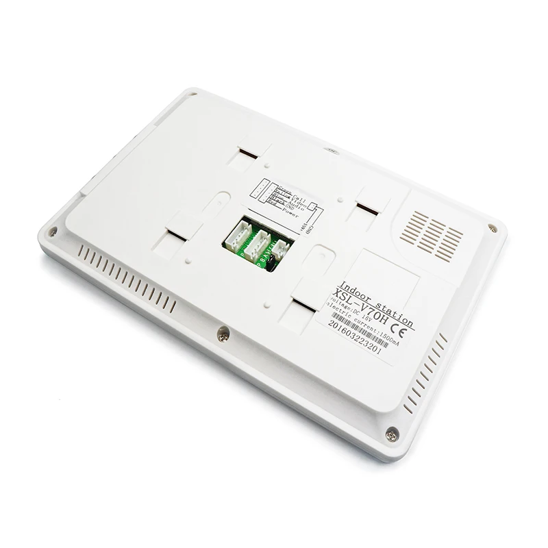 XSL-V70H-520-1V4 wired video door phone with 7 inch high resolution and infrared night vision 4 buttons for 4 apartments