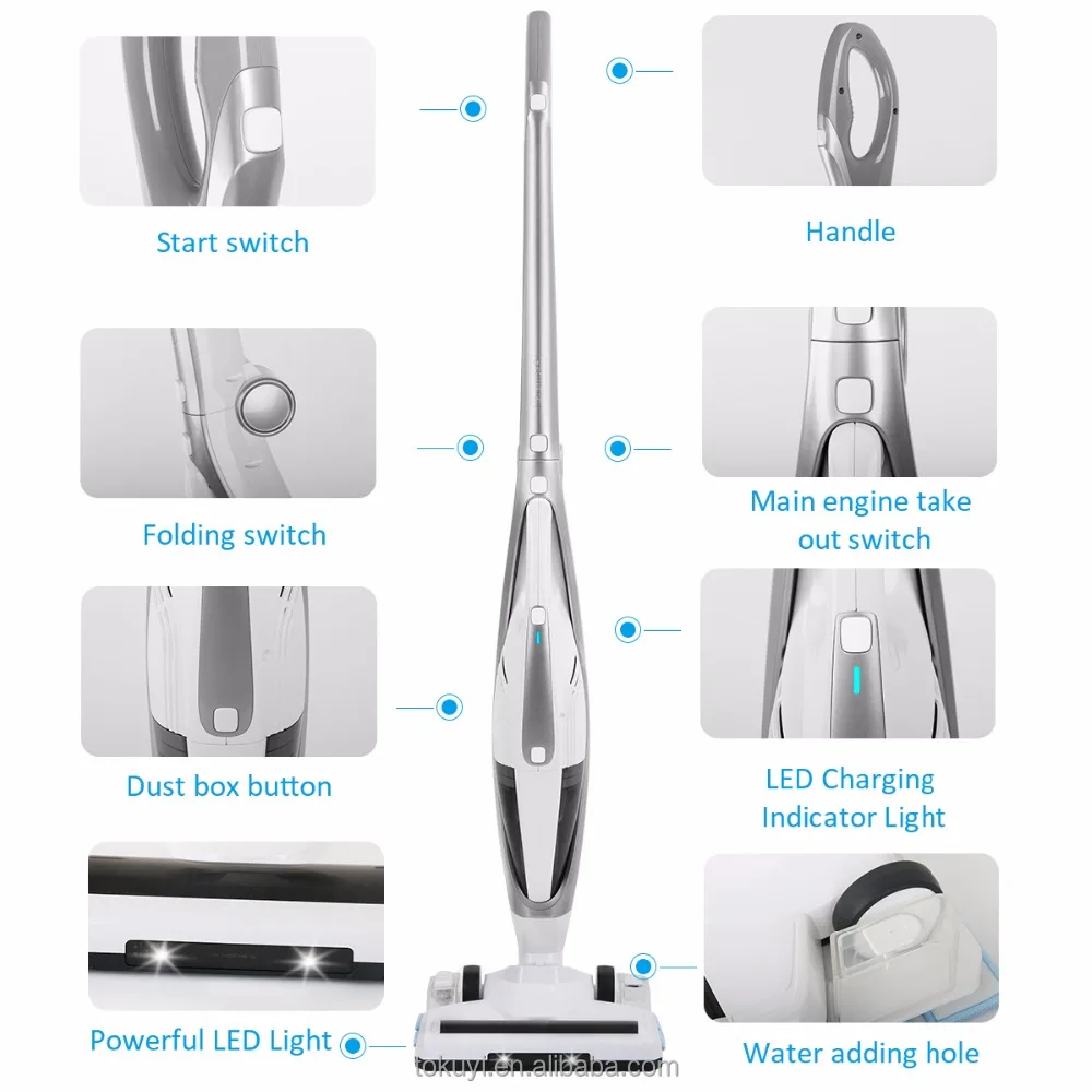 2018 new 5K suction wet&dry 3 in 1 cordless vacuum cleaner