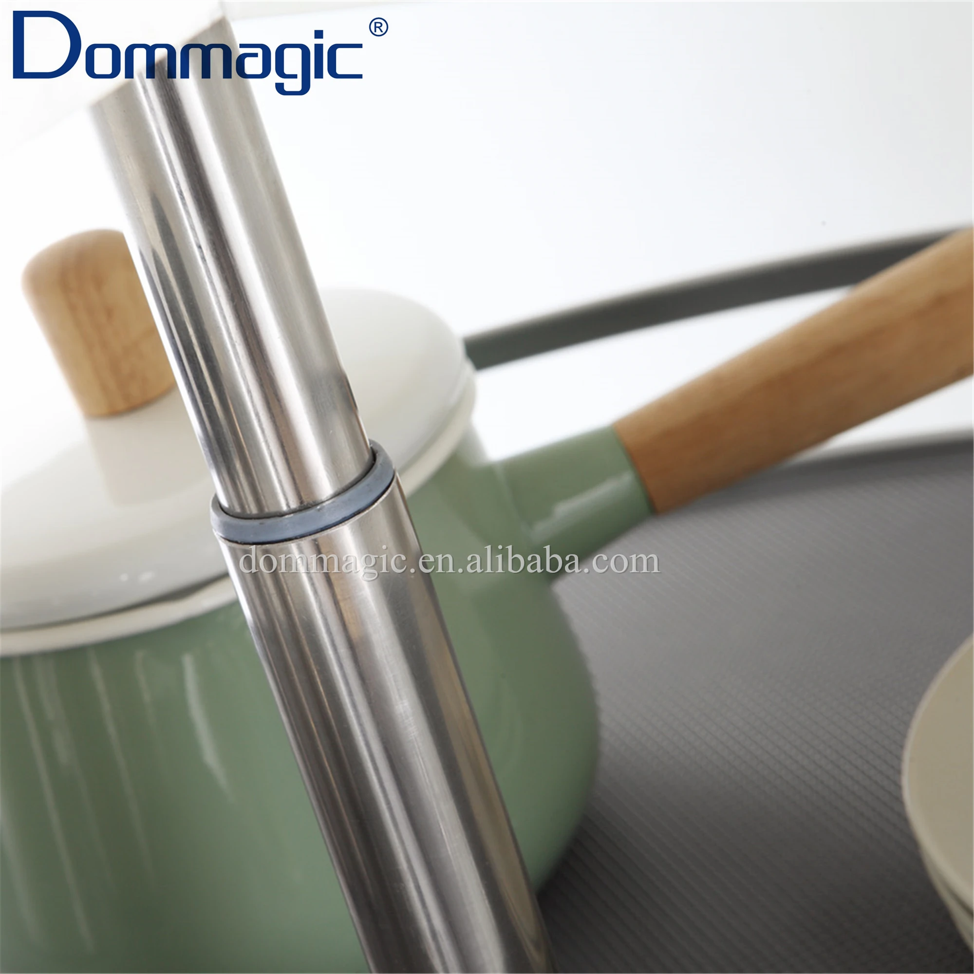 Kitchen Chrome Wooden 270 Revolving Basket for Corner Organizer