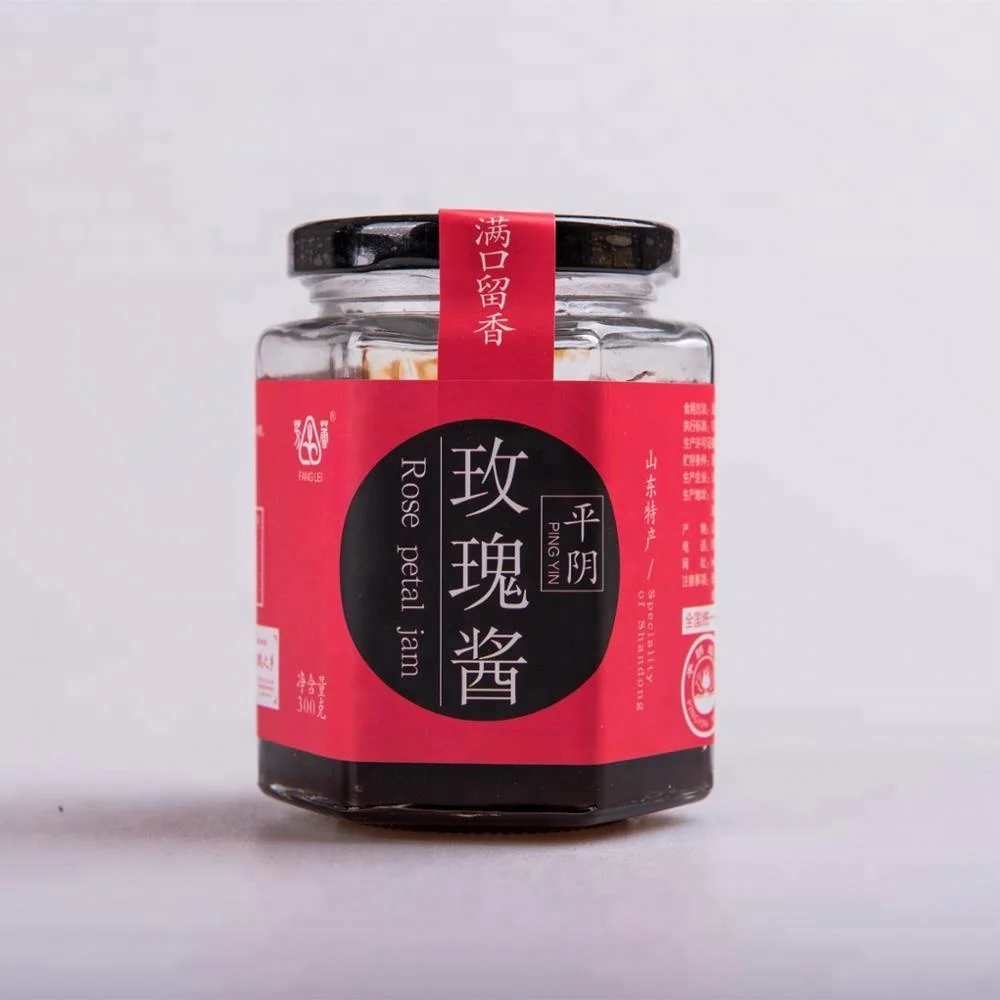 
Chinese pingyin organic rose jam 