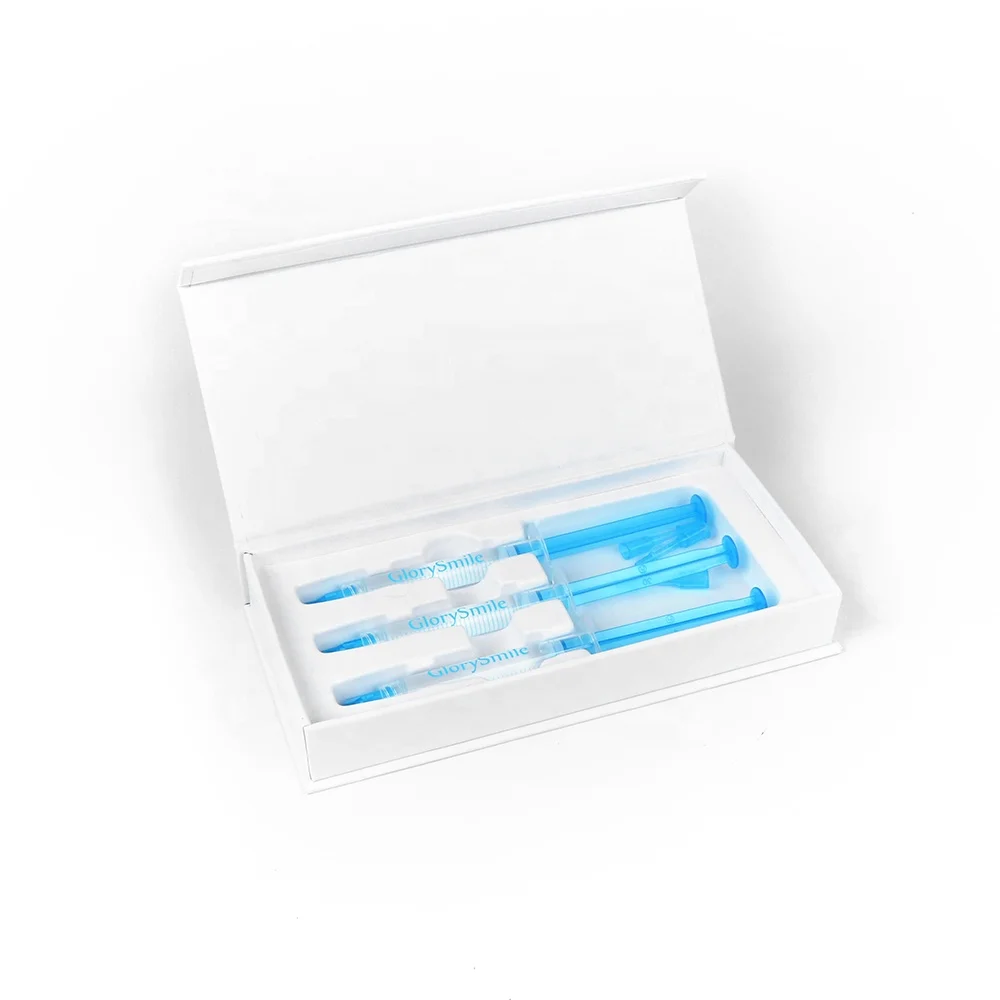 Hot Selling Privae Label Professional Dental Sodium Perborate 3*3ml Teeth Whitening Syringe Gel Refill Kit