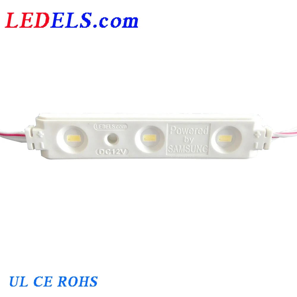 
12V luces led smd 5630 3 samsung led moules for acrylic letters and sign box waterproof 