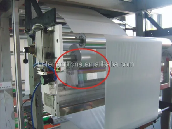 Silicone sleeve corona treater for coating machine