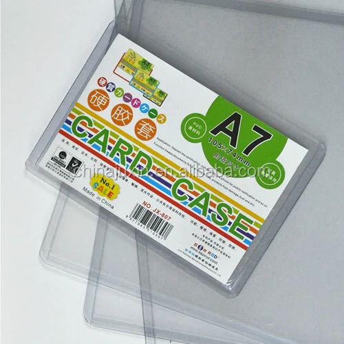 Alibaba China Office Supplies polypropylene card sleeves plastic sleeve