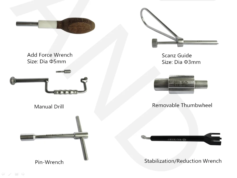 Ортопедический комбинированный 5 мм внешняя фиксация маленький костный фрагмент фиксатор верхней конечности ульна радиус коленчатый инструмент hoffman Stryker