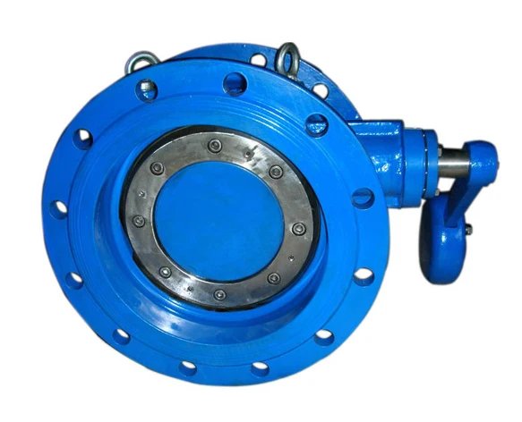 Butterfly type Check Valve with counterweight ductile iron body resilient seat size DN150-DN2000 pressure PN10/16/25