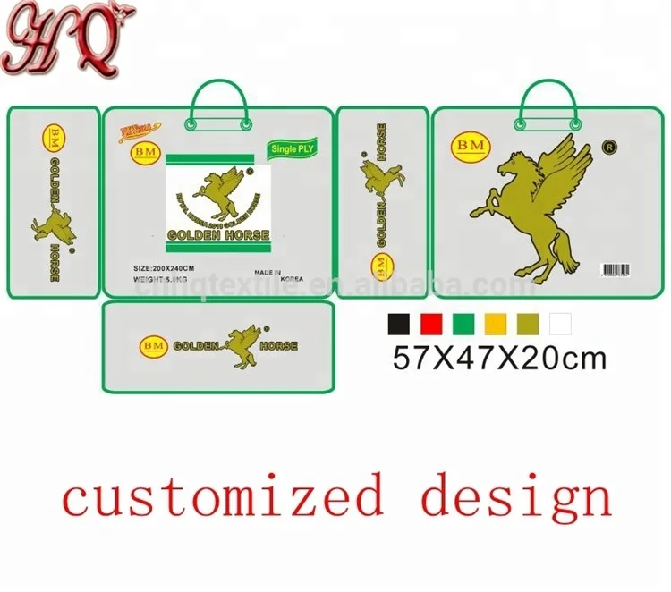 
eco-friendly dustproof luxury pvc steel wire blanket bag 