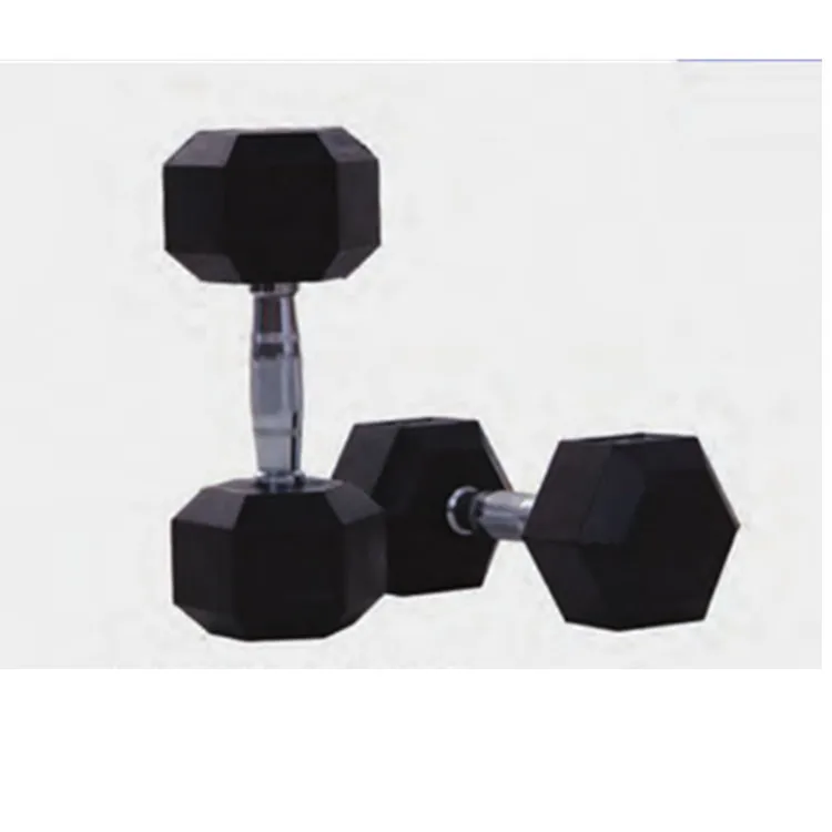 Аксессуары для фитнеса, резиновый шестигранный гантель для использования в тренажерном зале