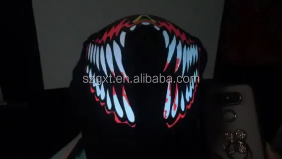 el glowing mask,glowing feather party mask,el wire craft