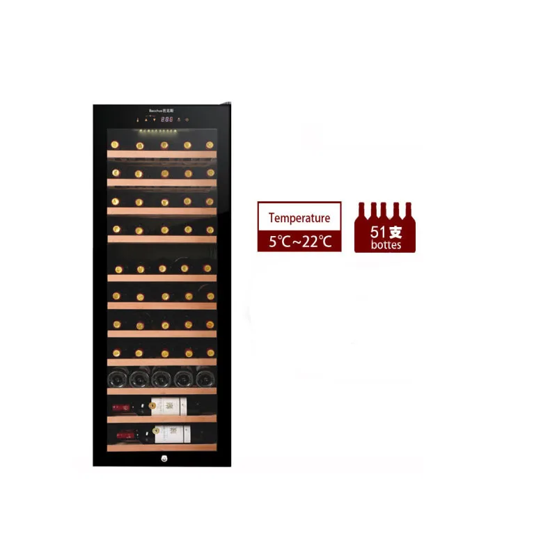 
 Топ Электрический винный холодильник YC-72 120 бутылки счетчик холодильныая камера для вина Электрический винный шкаф для коммерческого использования  